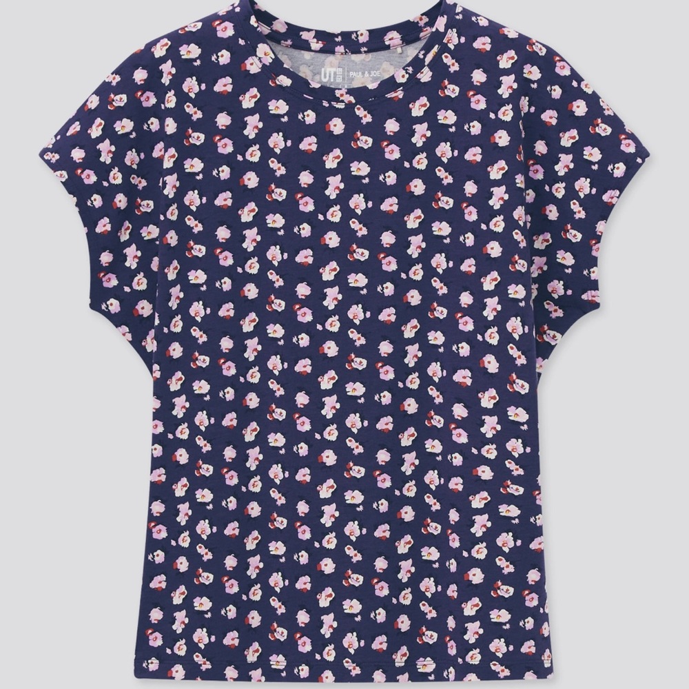 NWT Paul and Joe for Uniqlo Floral Short Sleeve Graphic Tee XXL